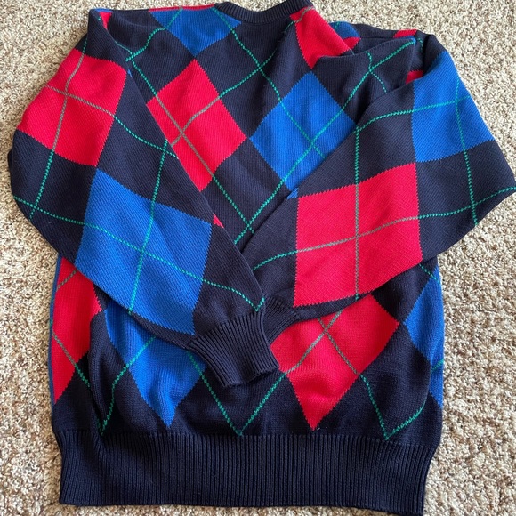 Men's Vintage Oversized Pringle Argyle Sweater - Picture 5 of 5